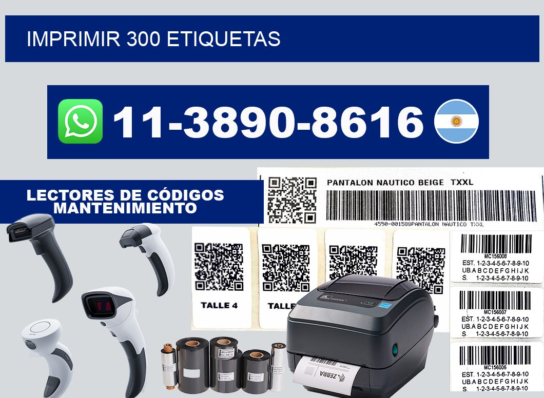 IMPRIMIR 300 ETIQUETAS