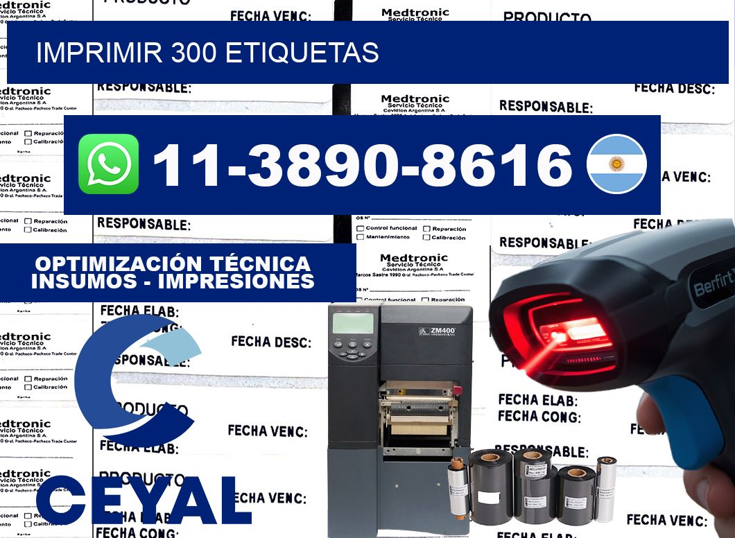 IMPRIMIR 300 ETIQUETAS
