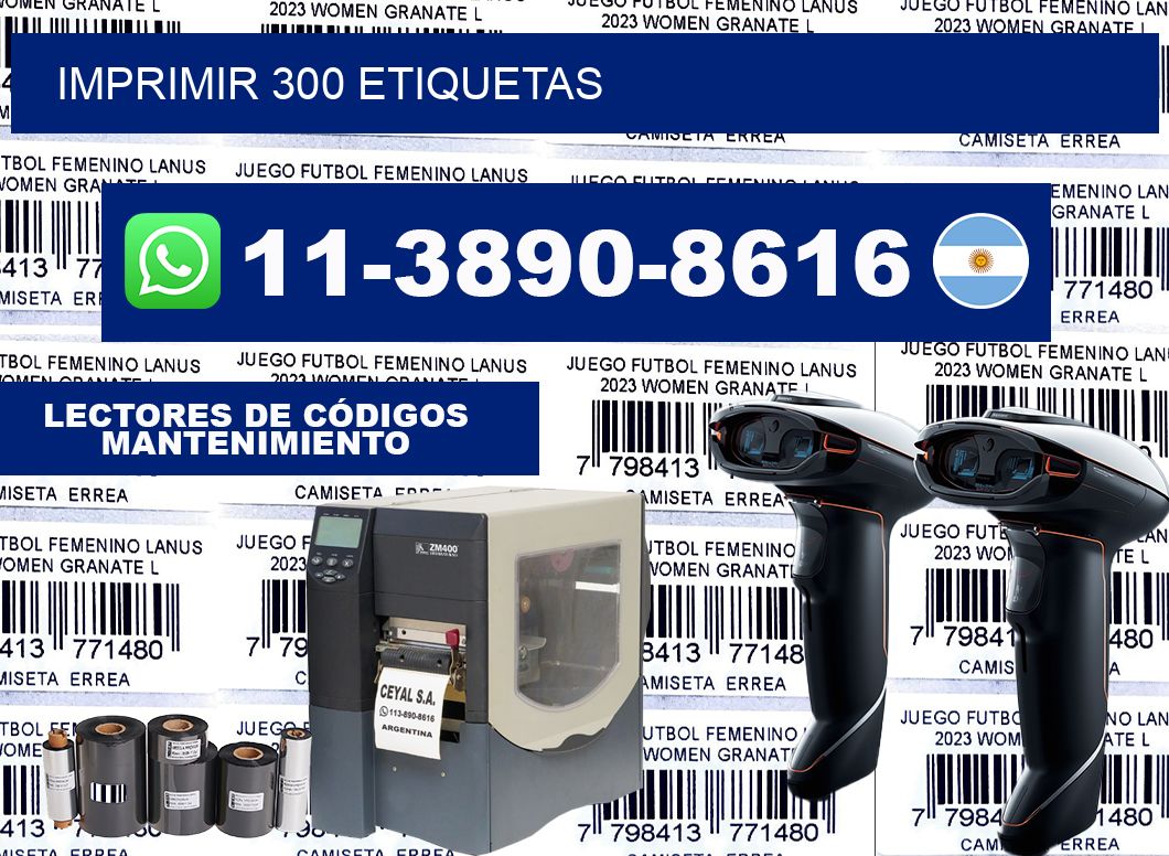 IMPRIMIR 300 ETIQUETAS