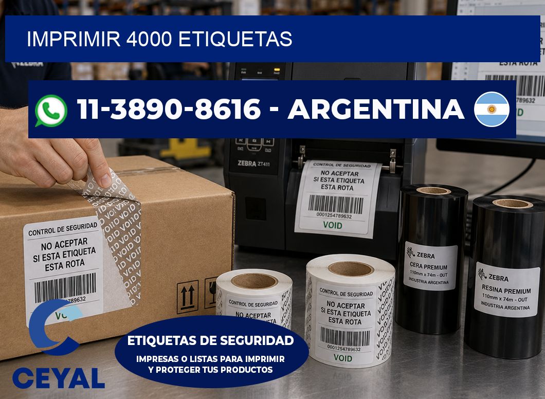 IMPRIMIR 4000 ETIQUETAS