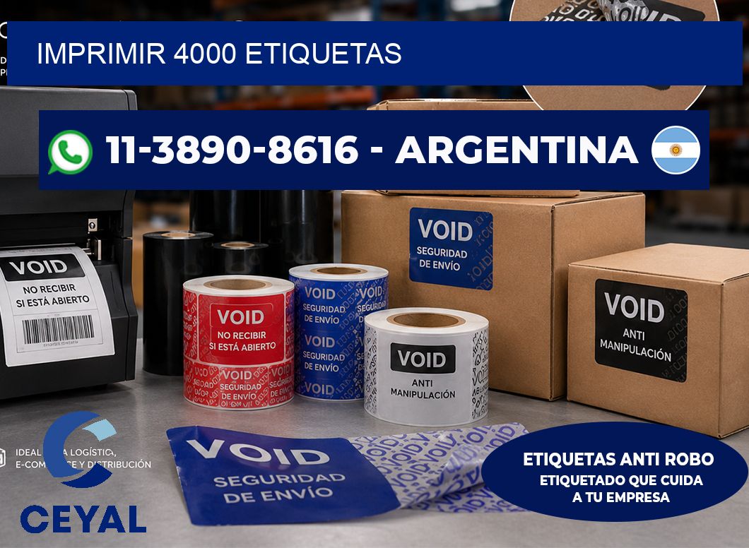 IMPRIMIR 4000 ETIQUETAS