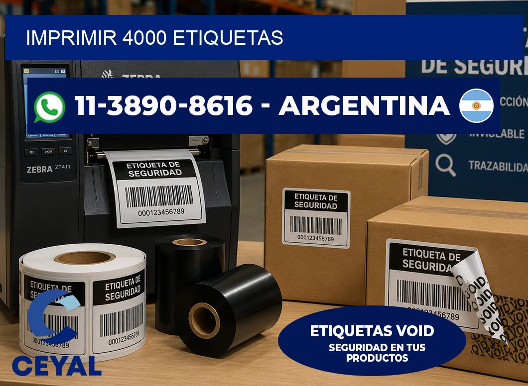 IMPRIMIR 4000 ETIQUETAS