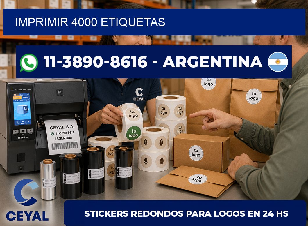 IMPRIMIR 4000 ETIQUETAS