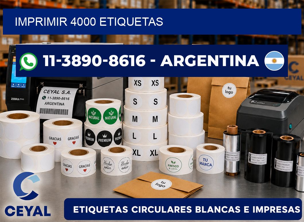 IMPRIMIR 4000 ETIQUETAS