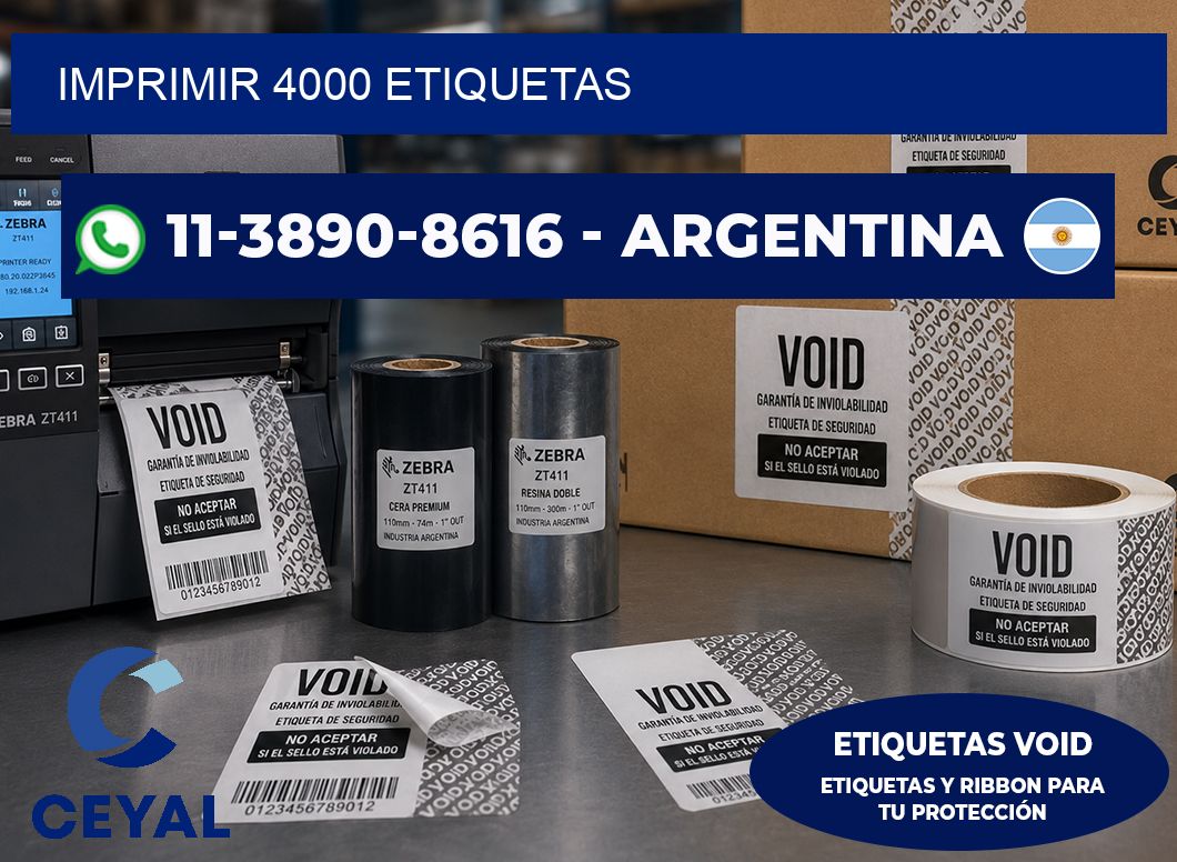 IMPRIMIR 4000 ETIQUETAS