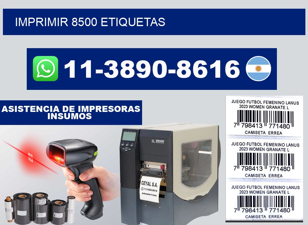 IMPRIMIR 8500 ETIQUETAS
