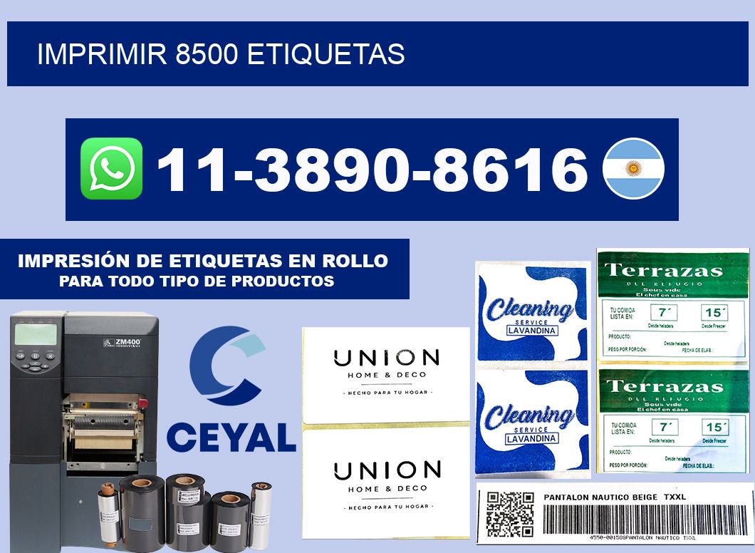 IMPRIMIR 8500 ETIQUETAS
