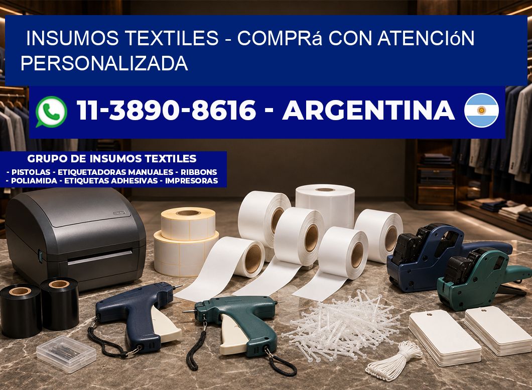 INSUMOS TEXTILES – Comprá con atención personalizada