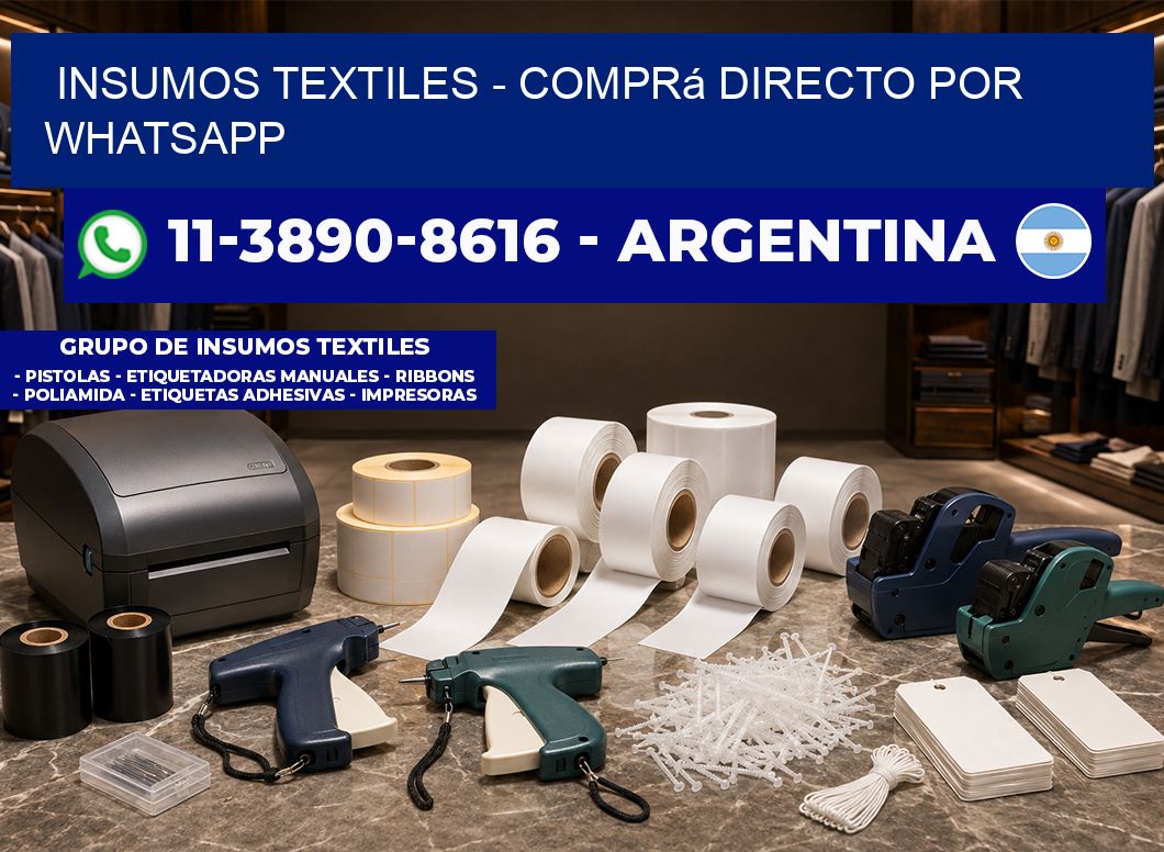 INSUMOS TEXTILES - Comprá directo por WhatsApp