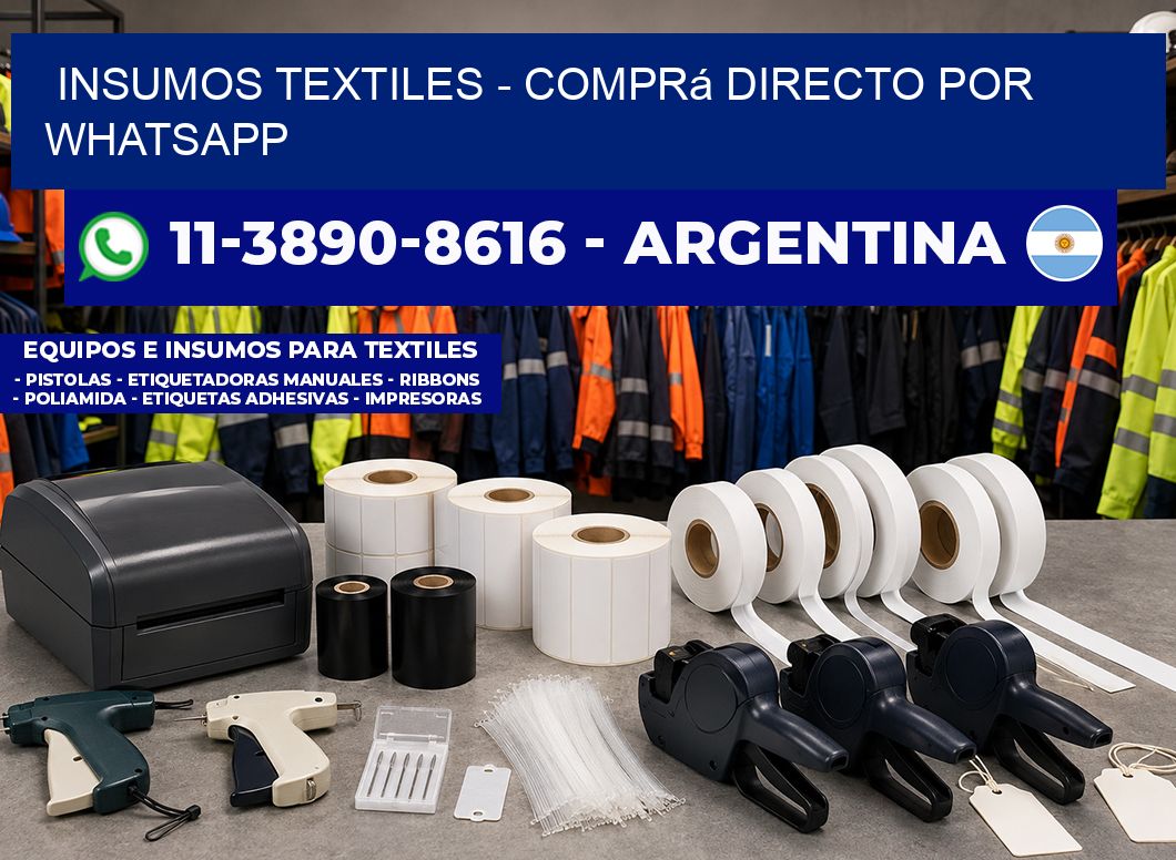 INSUMOS TEXTILES – Comprá directo por WhatsApp