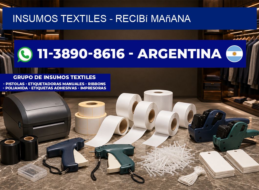 INSUMOS TEXTILES - recibí mañana