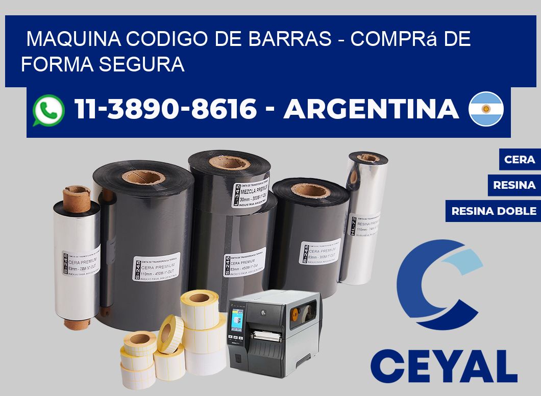 MAQUINA CODIGO DE BARRAS - Comprá de forma segura