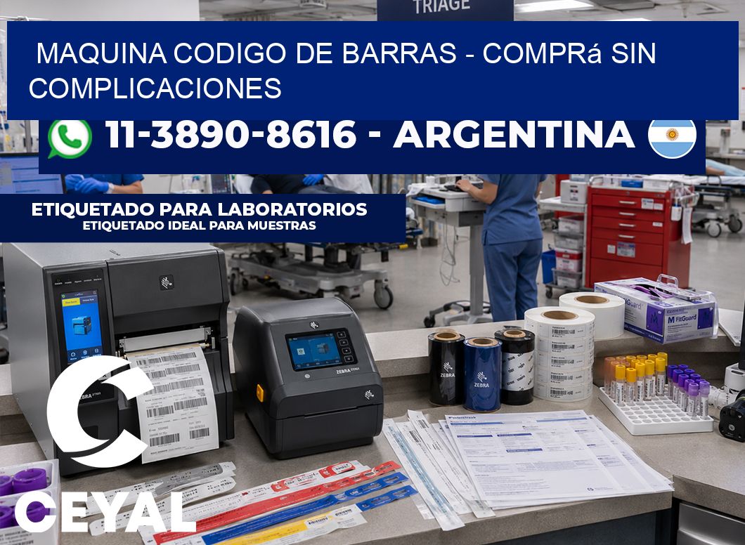 MAQUINA CODIGO DE BARRAS - Comprá sin complicaciones