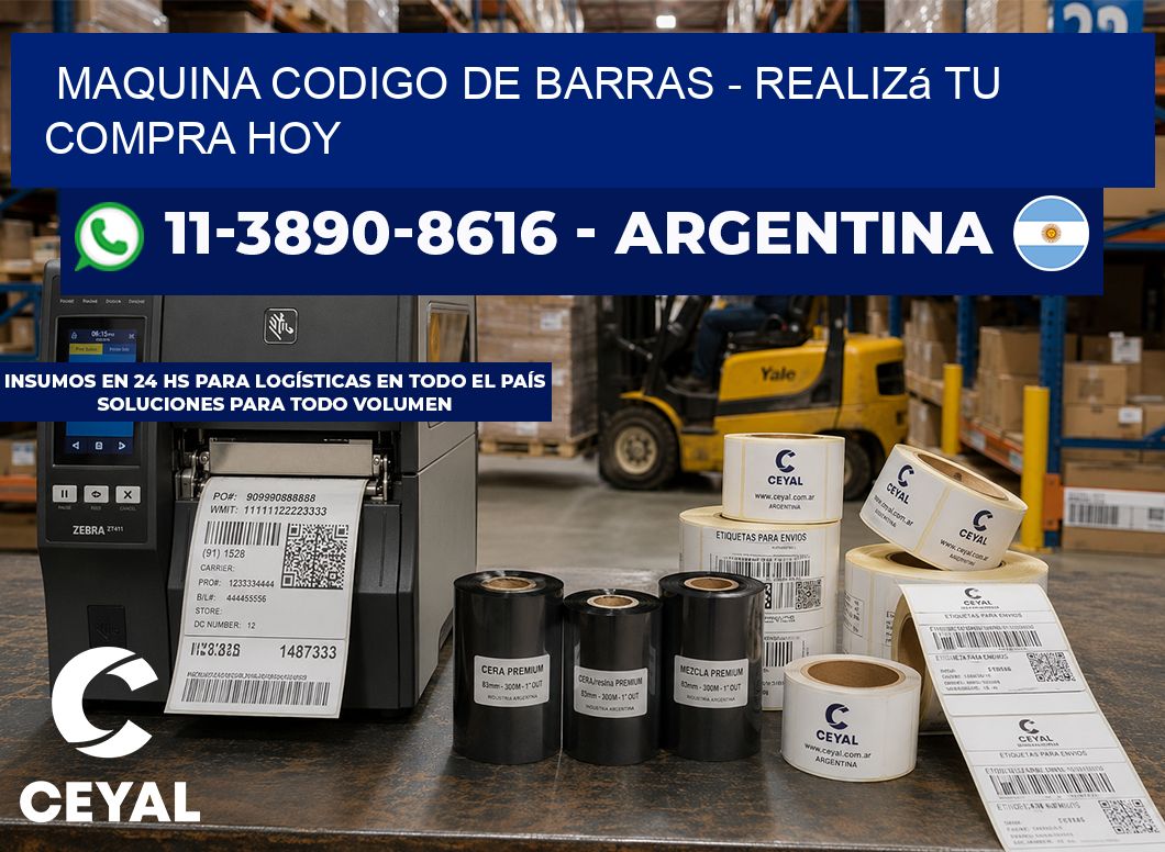 MAQUINA CODIGO DE BARRAS - Realizá tu compra hoy