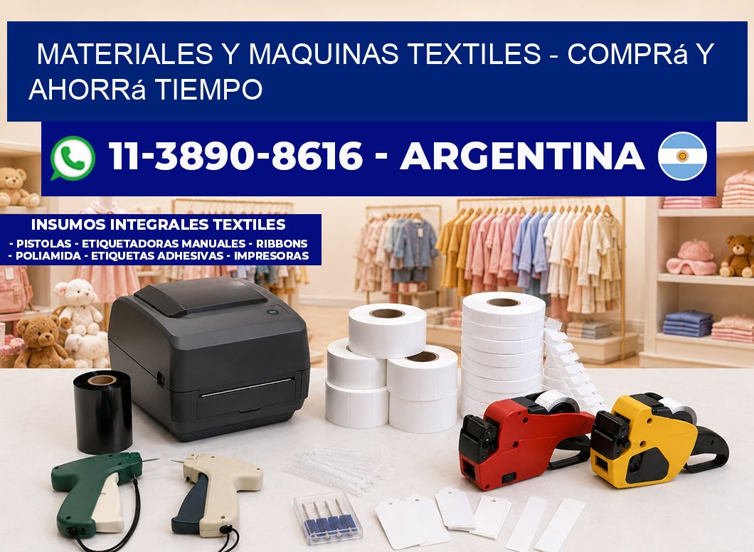 MATERIALES Y MAQUINAS TEXTILES – Comprá y ahorrá tiempo
