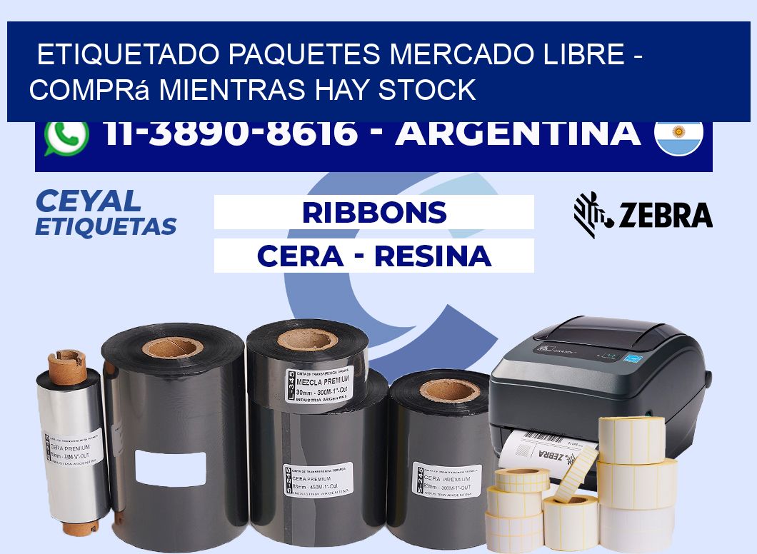 etiquetado paquetes mercado libre - Comprá mientras hay stock