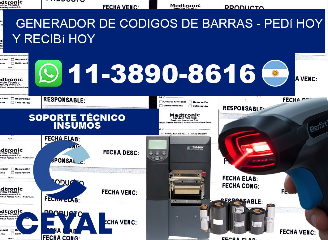 generador de codigos de barras - Pedí hoy y recibí hoy