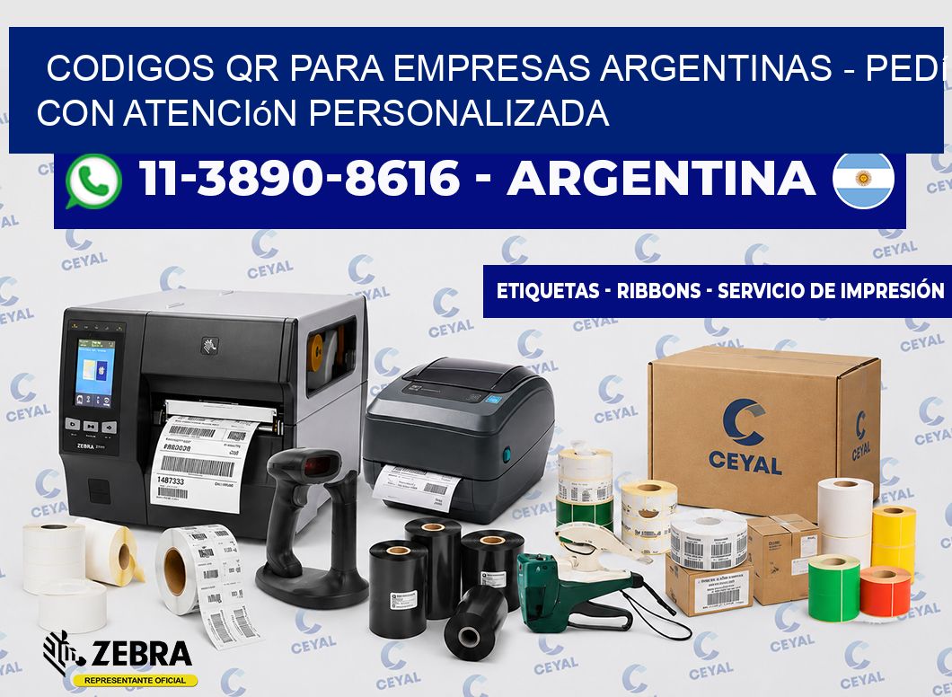 CODIGOS QR PARA EMPRESAS ARGENTINAS - Pedí con atención personalizada