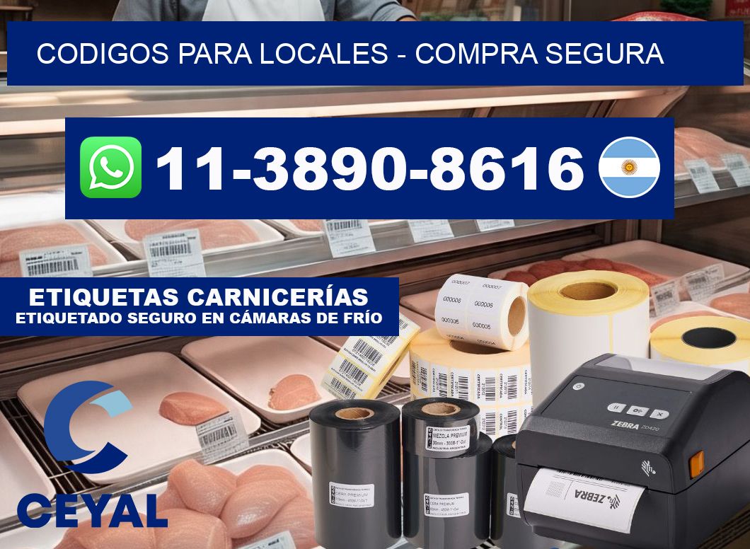 Codigos para locales - Compra segura
