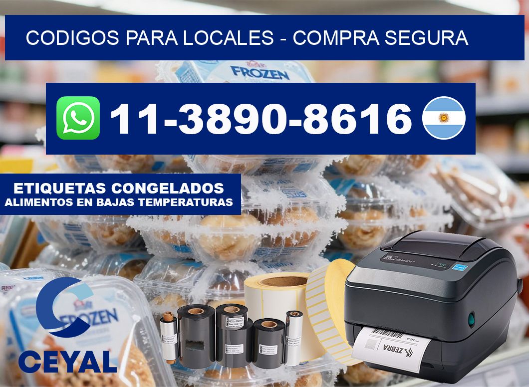 Codigos para locales - Compra segura