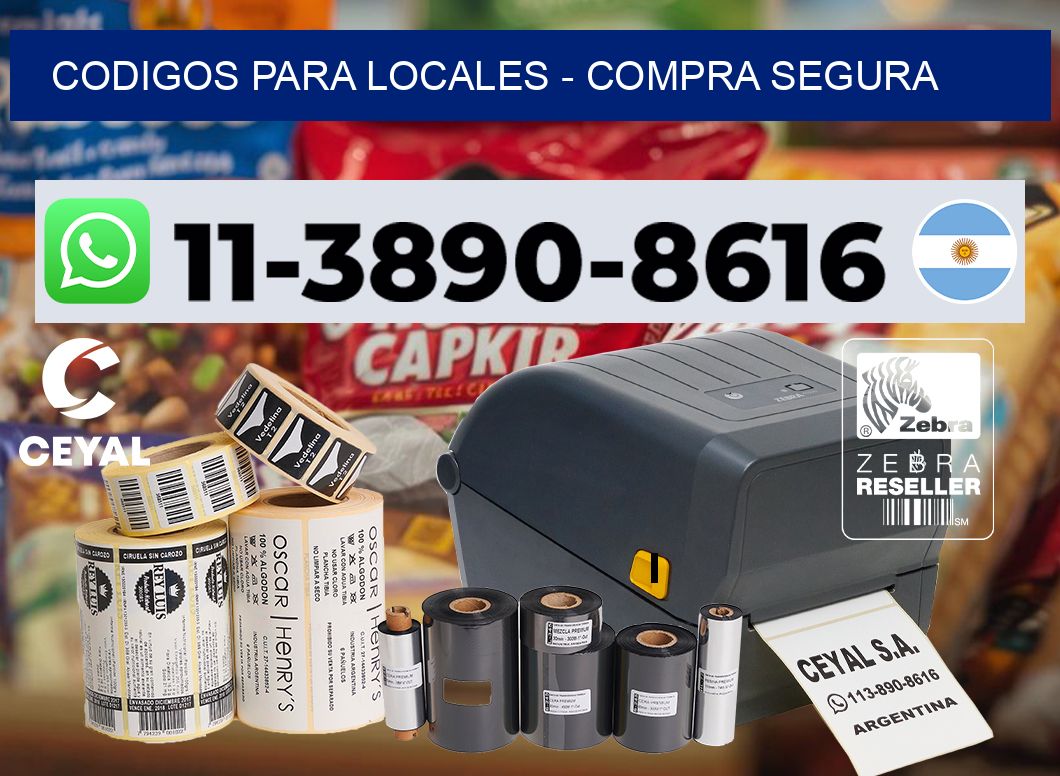 Codigos para locales - Compra segura