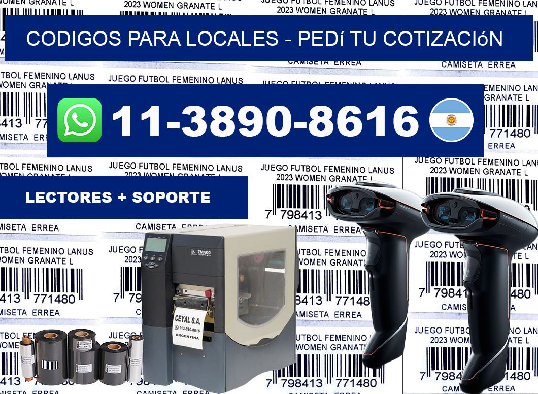 Codigos para locales - Pedí tu cotización