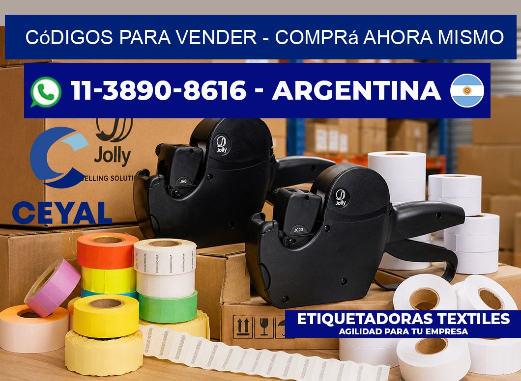 Códigos para vender - Comprá ahora mismo