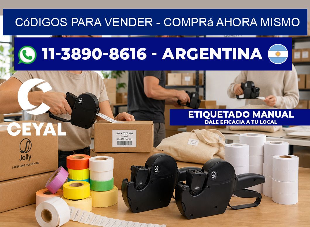 Códigos para vender – Comprá ahora mismo