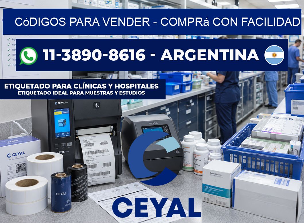 Códigos para vender - Comprá con facilidad