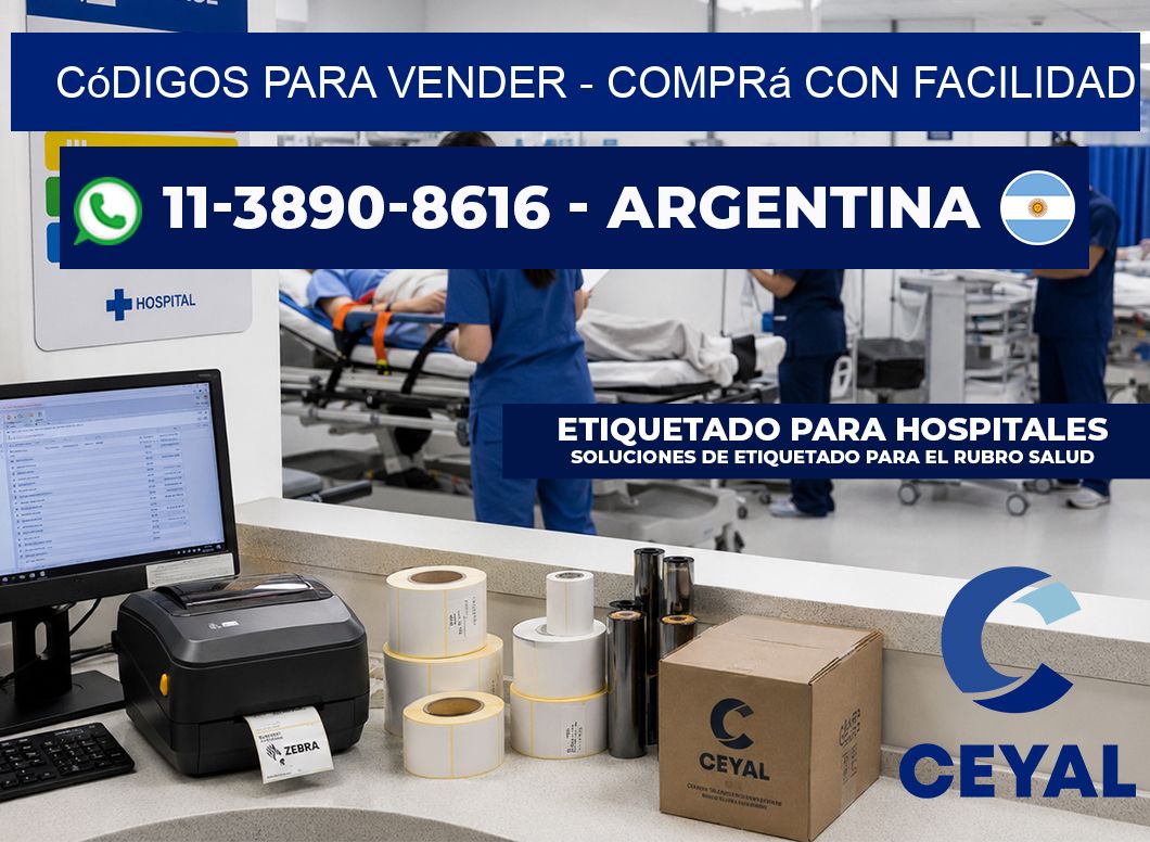 Códigos para vender - Comprá con facilidad