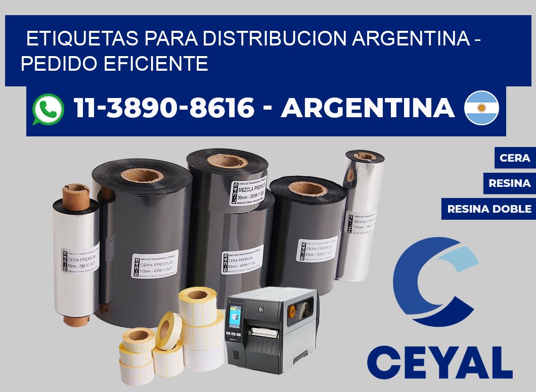 ETIQUETAS PARA DISTRIBUCION ARGENTINA - Pedido eficiente