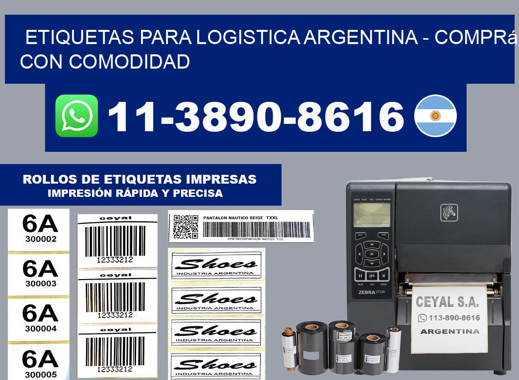ETIQUETAS PARA LOGISTICA ARGENTINA - Comprá con comodidad
