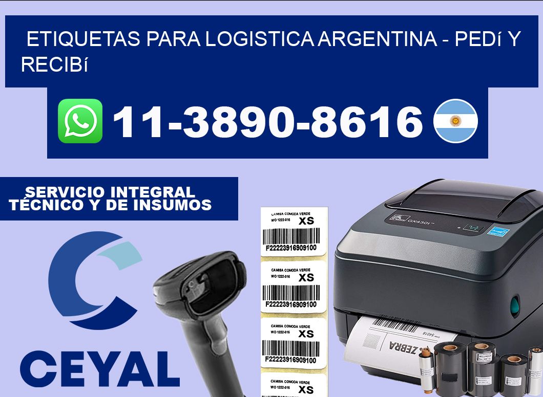 ETIQUETAS PARA LOGISTICA ARGENTINA - Pedí y recibí