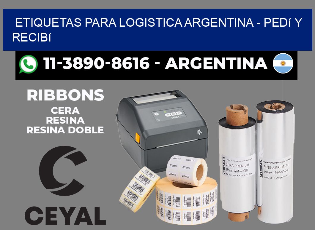 ETIQUETAS PARA LOGISTICA ARGENTINA - Pedí y recibí