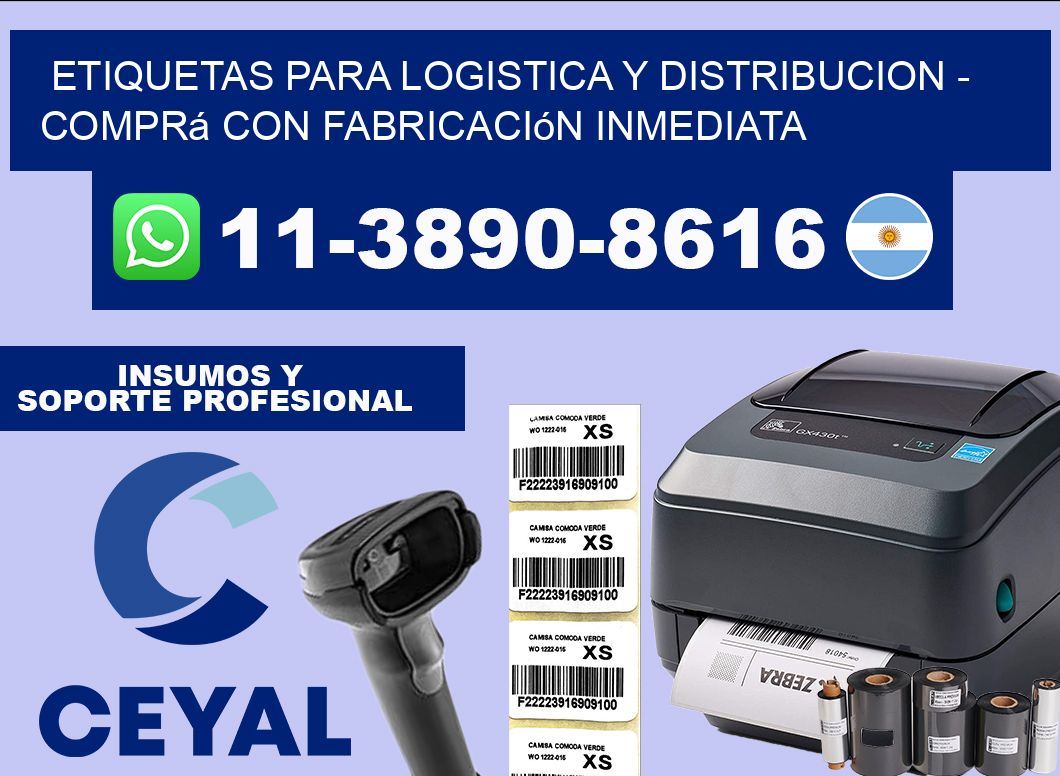 ETIQUETAS PARA LOGISTICA Y DISTRIBUCION - Comprá con fabricación inmediata