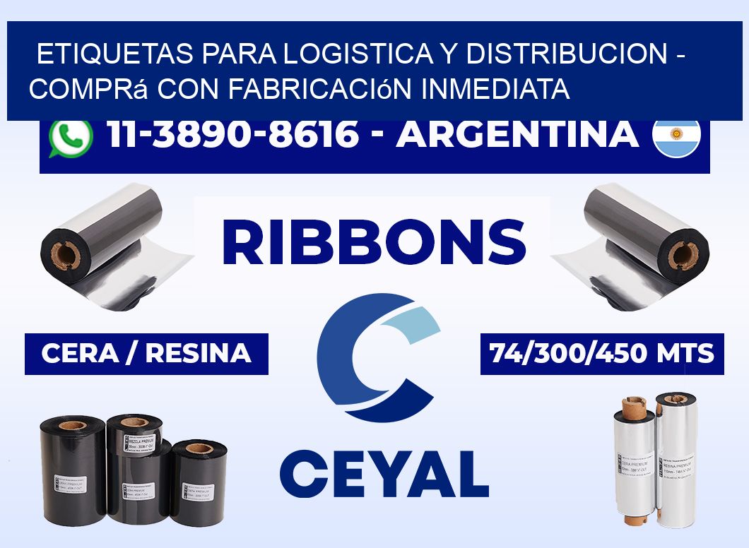 ETIQUETAS PARA LOGISTICA Y DISTRIBUCION - Comprá con fabricación inmediata