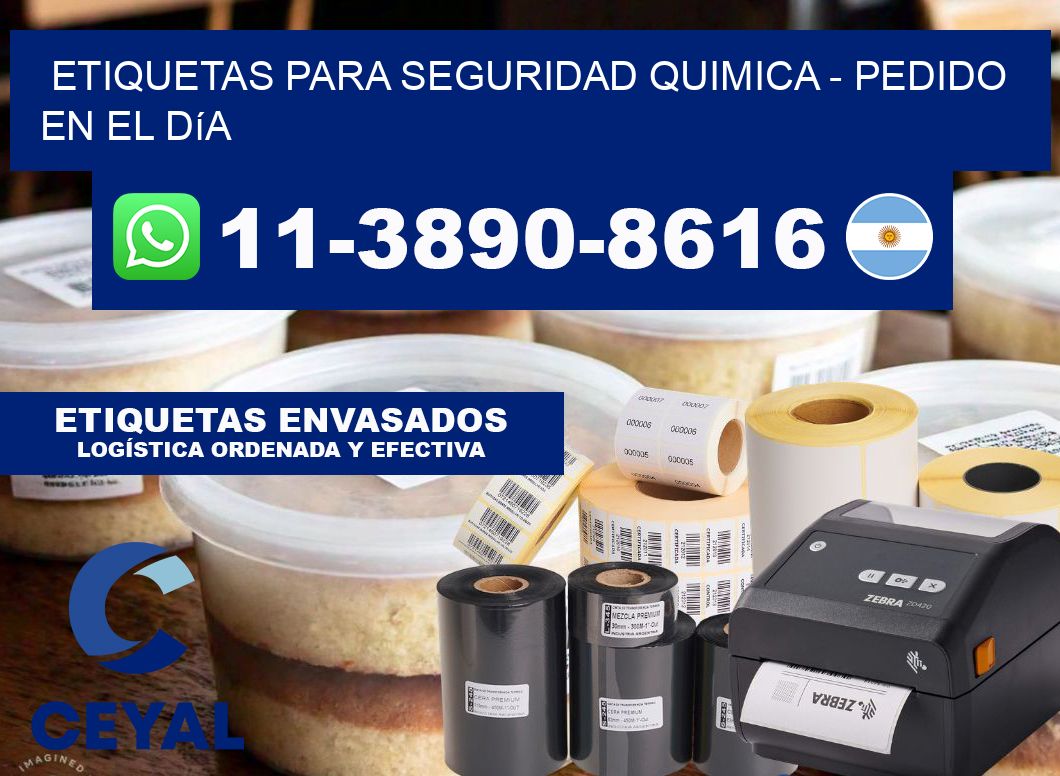 ETIQUETAS PARA SEGURIDAD QUIMICA - Pedido en el día