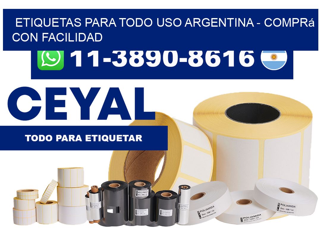 ETIQUETAS PARA TODO USO ARGENTINA - Comprá con facilidad