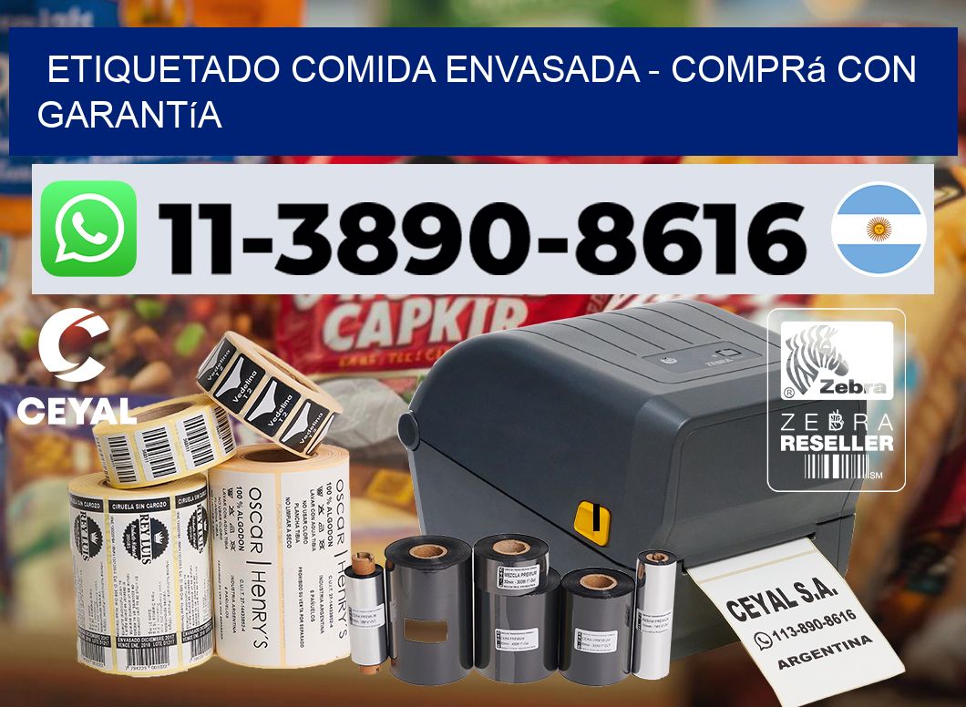 Etiquetado comida envasada - Comprá con garantía