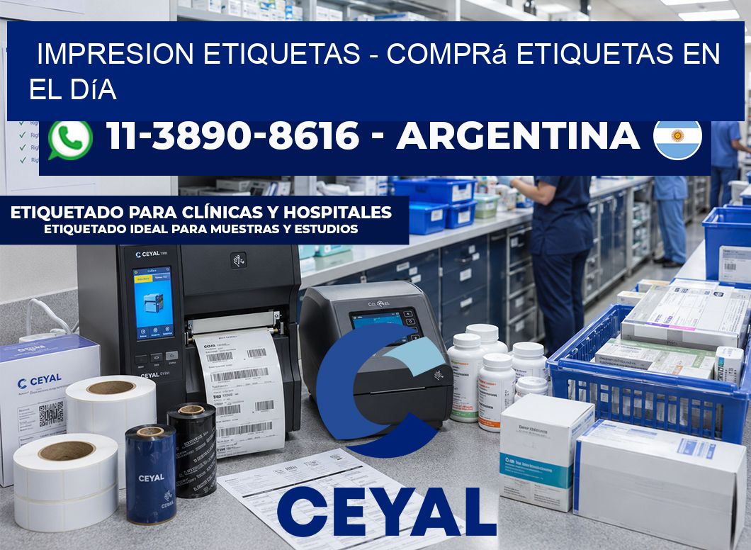 IMPRESION ETIQUETAS - Comprá etiquetas en el día