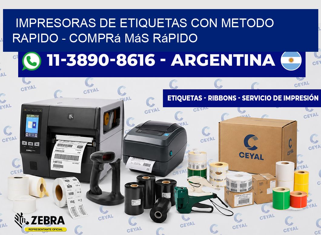 IMPRESORAS DE ETIQUETAS CON METODO RAPIDO - Comprá más rápido