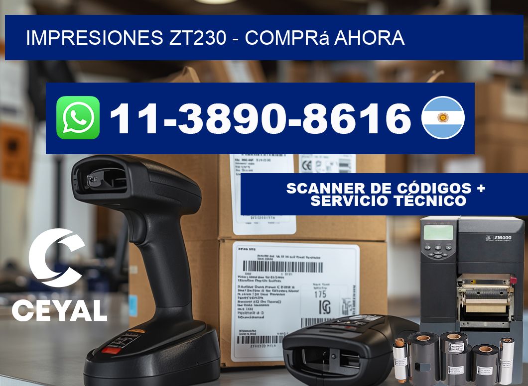 Impresiones ZT230 - Comprá ahora