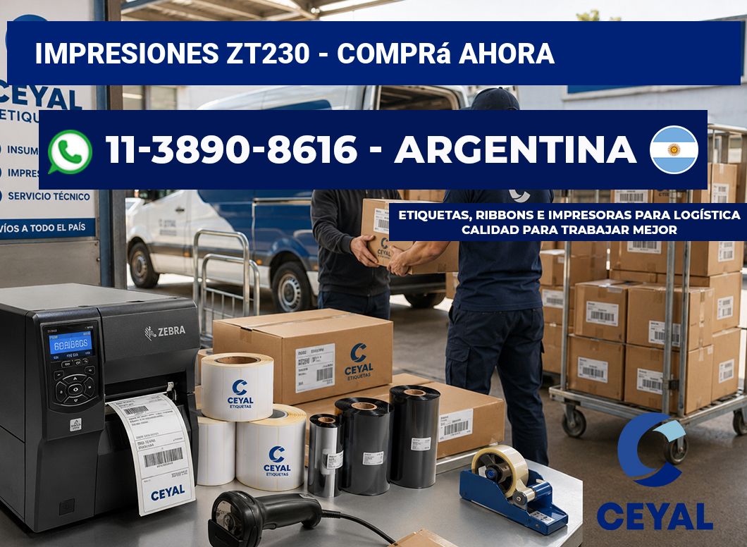 Impresiones ZT230 – Comprá ahora