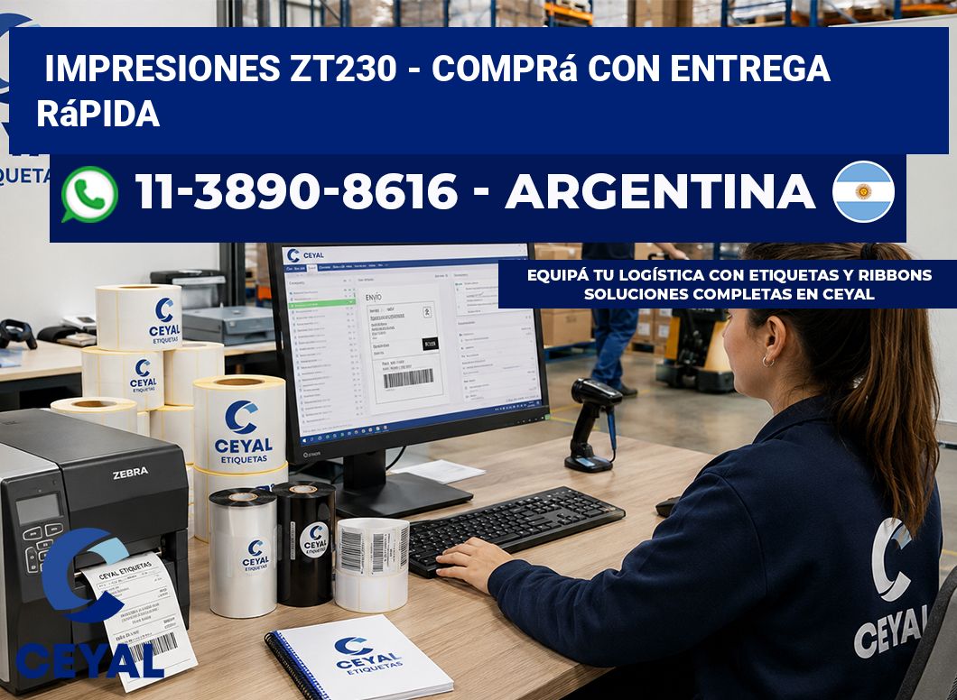 Impresiones ZT230 – Comprá con entrega rápida