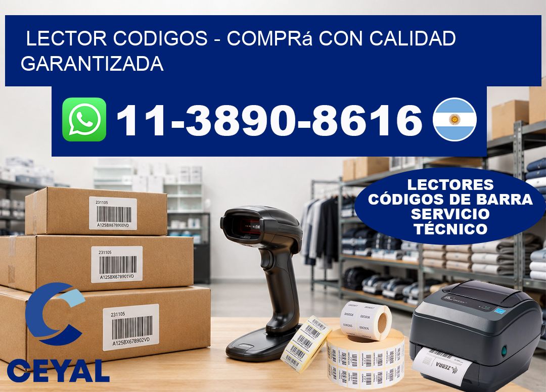 LECTOR CODIGOS - Comprá con calidad garantizada