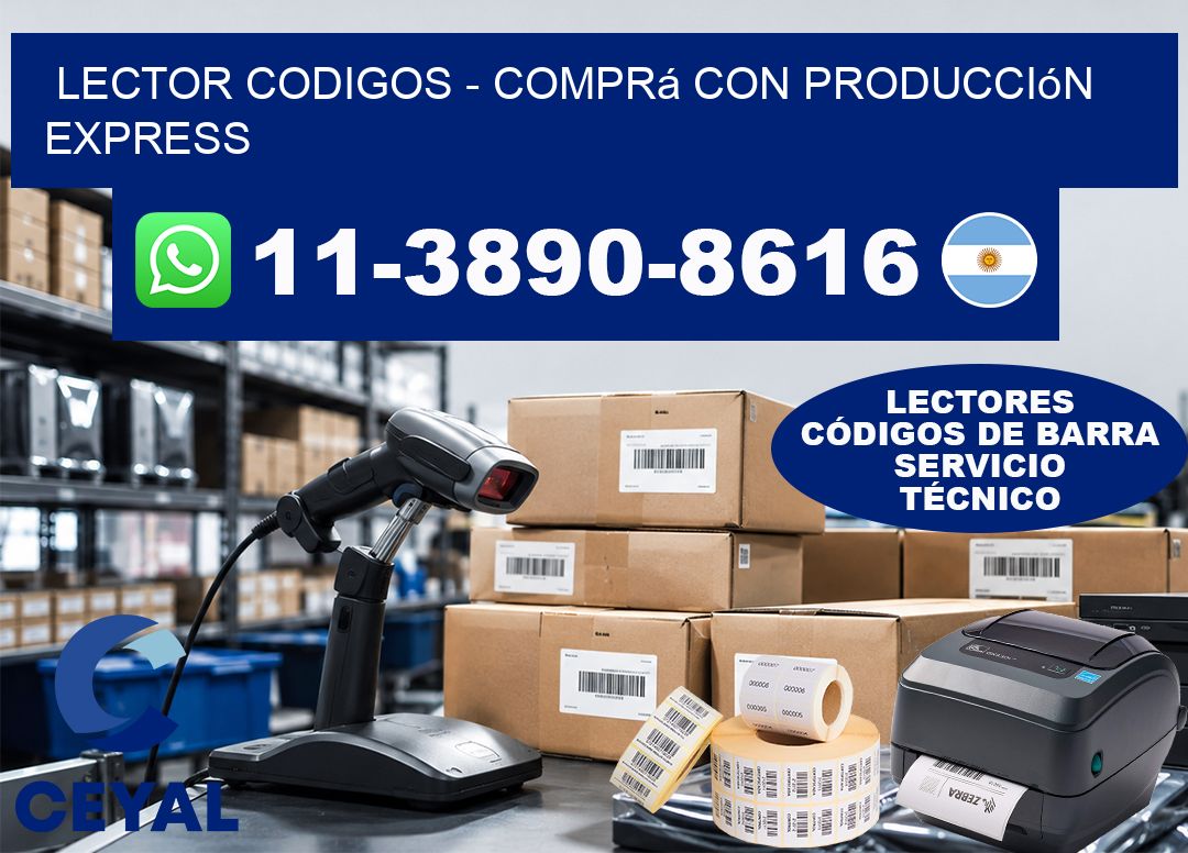 LECTOR CODIGOS - Comprá con producción express