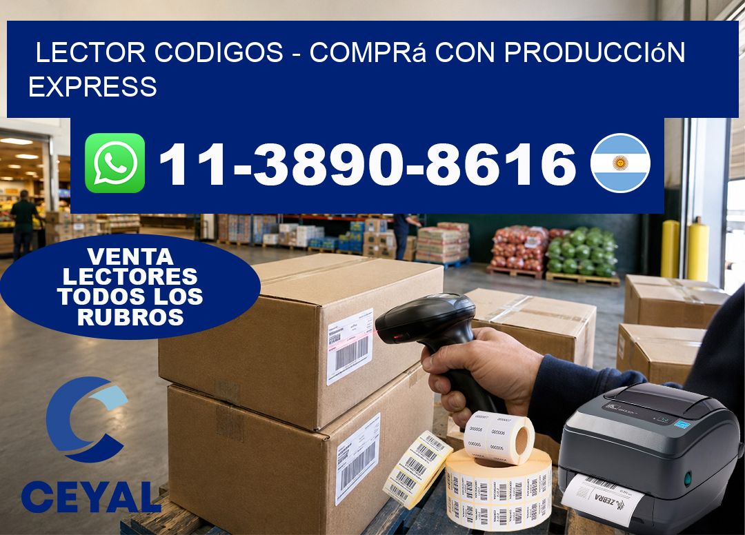 LECTOR CODIGOS - Comprá con producción express