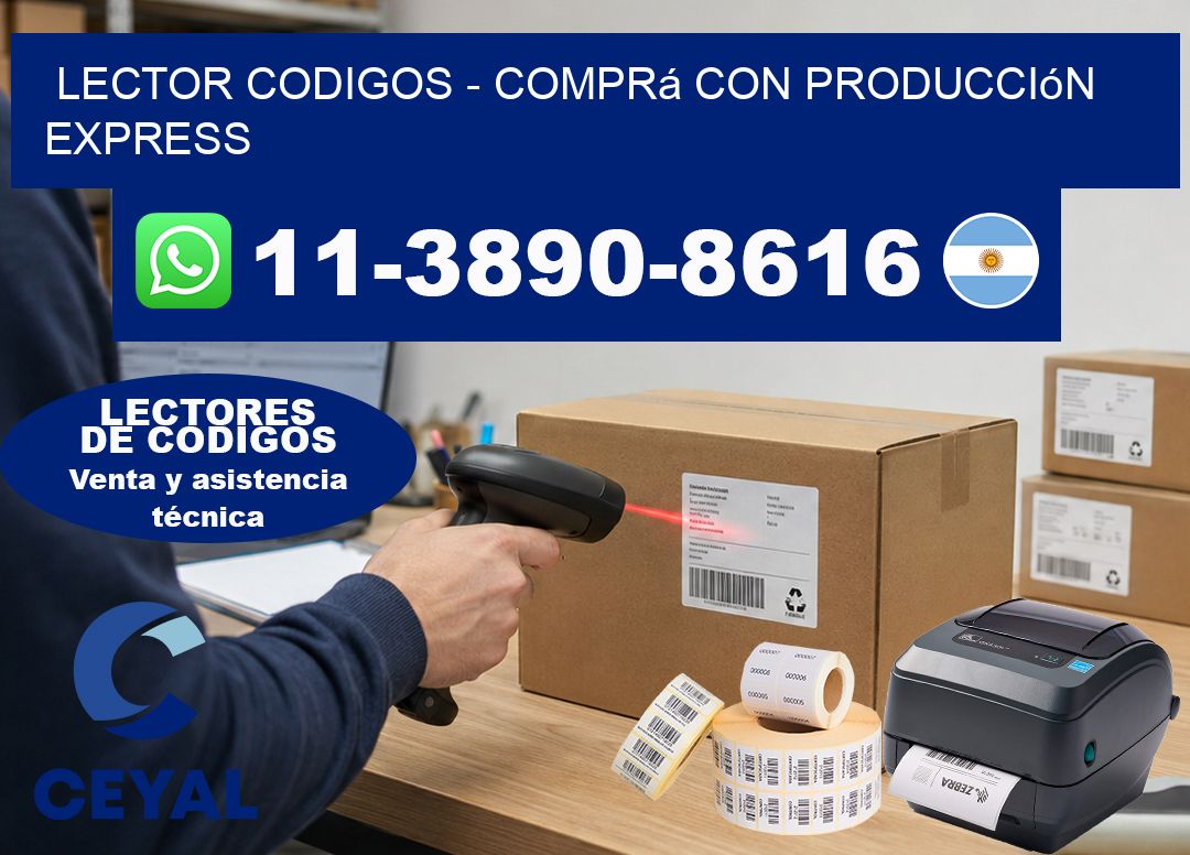LECTOR CODIGOS - Comprá con producción express