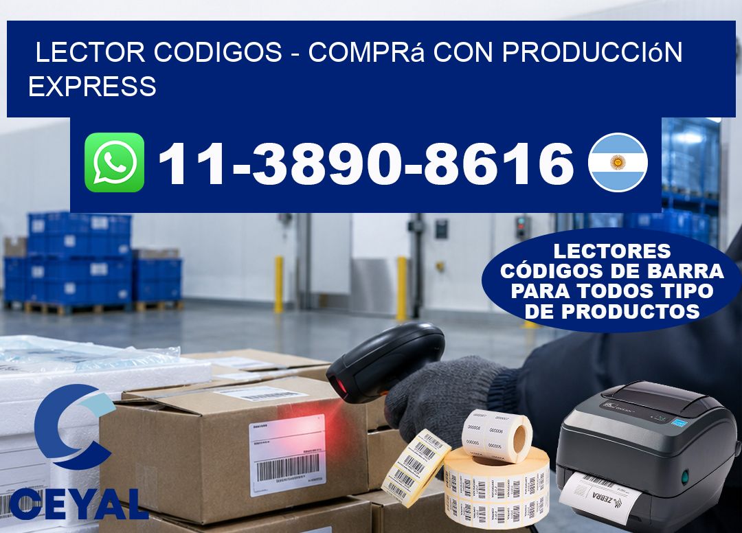 LECTOR CODIGOS - Comprá con producción express