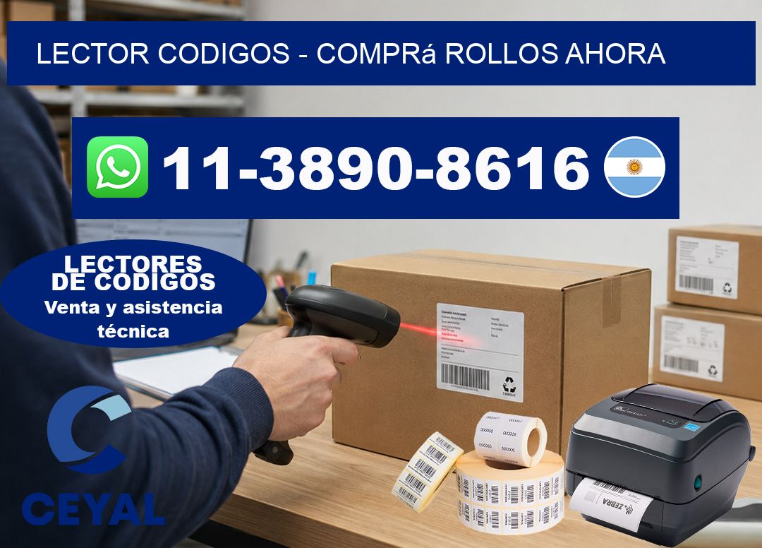 LECTOR CODIGOS - Comprá rollos ahora